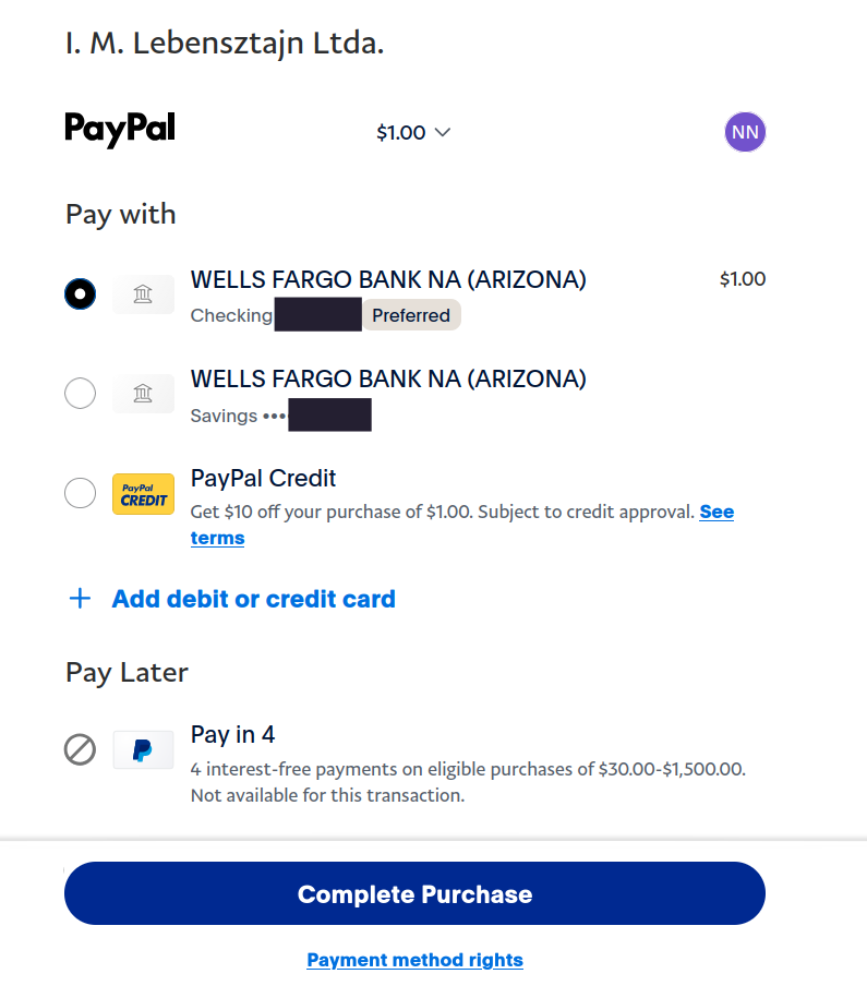Pabbly PP screen-Complete Purchase - Enrollments fail.png