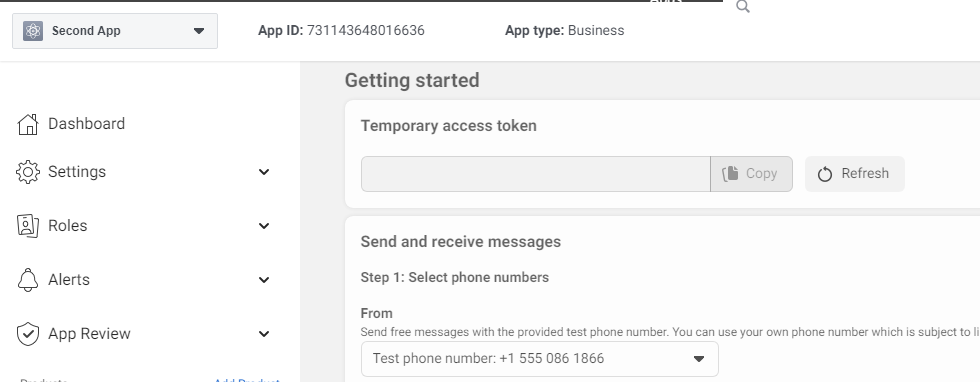 Temporary access token.PNG