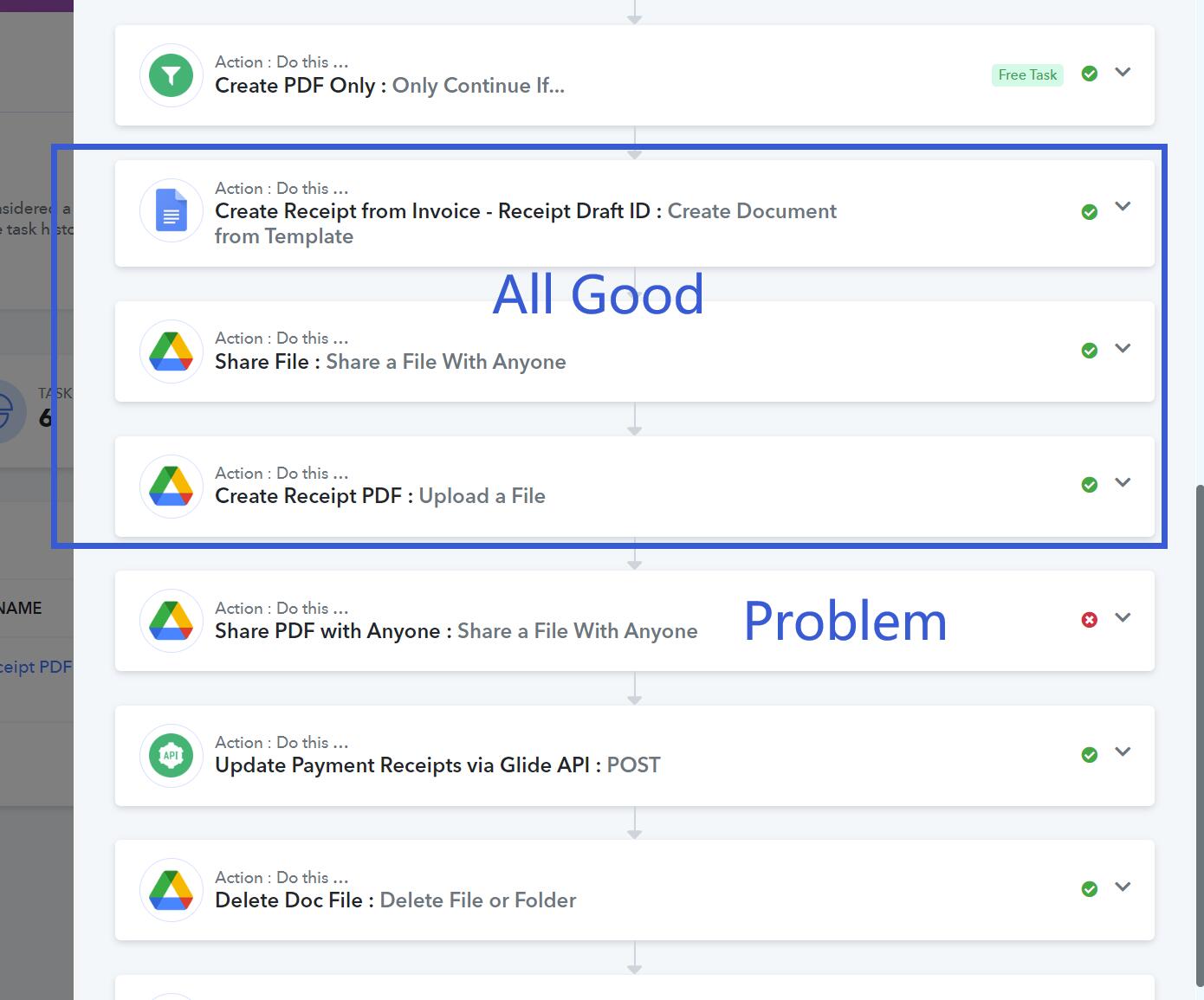 All process done well, except Share Pdf with Anyone which does not take in the previoud step v...jpg