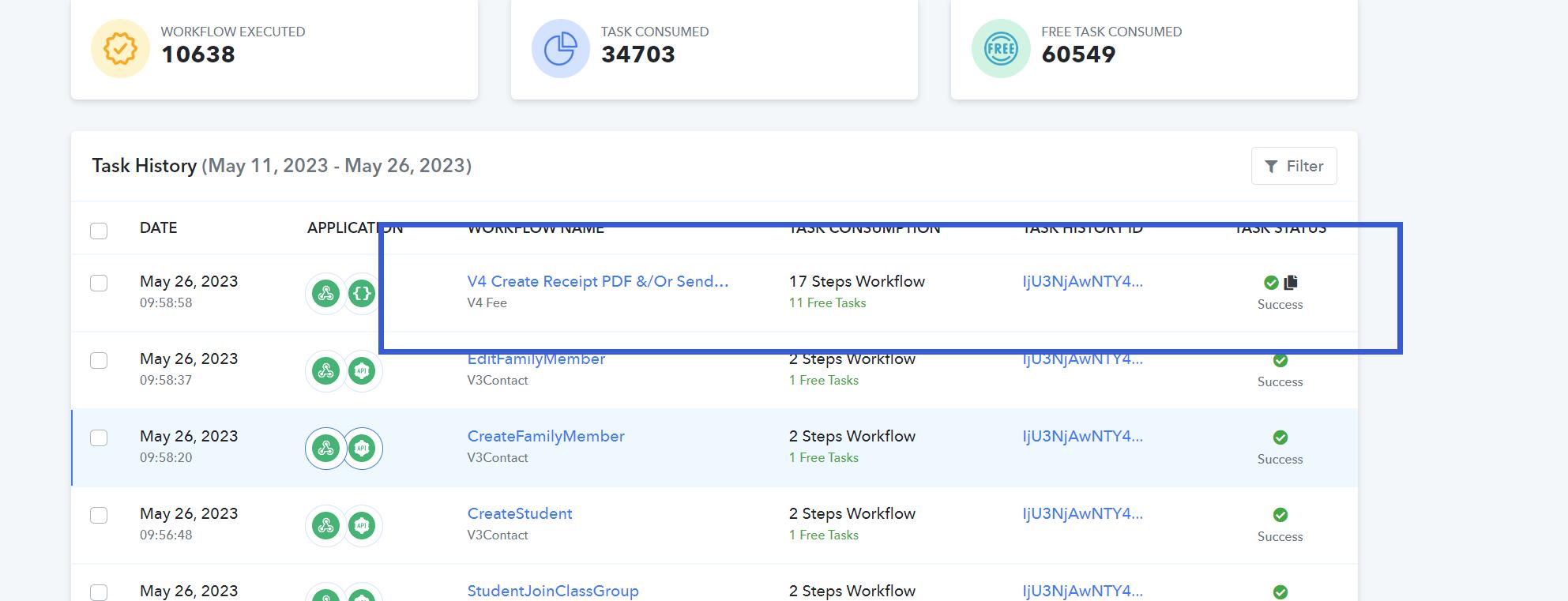 ReExecute without Changing Workflow - Success.jpg